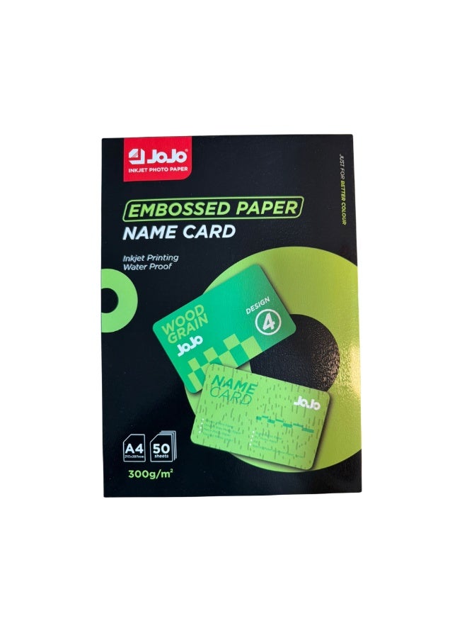 Jojo glossy paper No. 4, reinforced and durable, 300 gsm. Professional A4 size, high quality - Image 1